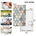 thumbnail image 6 of Yayeee 2 Pack Hand Towels for Bathroom 100% Cotton 16" x 28" Soft Absorbent Kitchen Towel, Green Art Pattern, 6 of 7