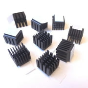 Easycargo 10pcs 14mm Heatsink + pre Applied 3M 8810 Thermal Conductive Adhesive Tape for Cooling VRAM VGA RAM 3D
