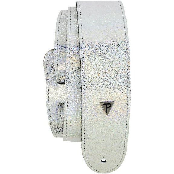 Perri's 2" Leather Guitar Strap Holographic Pearl