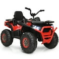 thumbnail image 1 of Gymax 12V Electric Kids Ride On Car ATV 4-Wheeler Quad w/ LED Light Red, 1 of 7