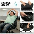 thumbnail image 5 of Qusaphy Big and Tall Office Chair, PU Leather Executive Chair, 600 lbs 8-Hour Heavy-Duty Design with Adjustable Lumbar Support, Suitable for Shag Carpets, 5 of 9