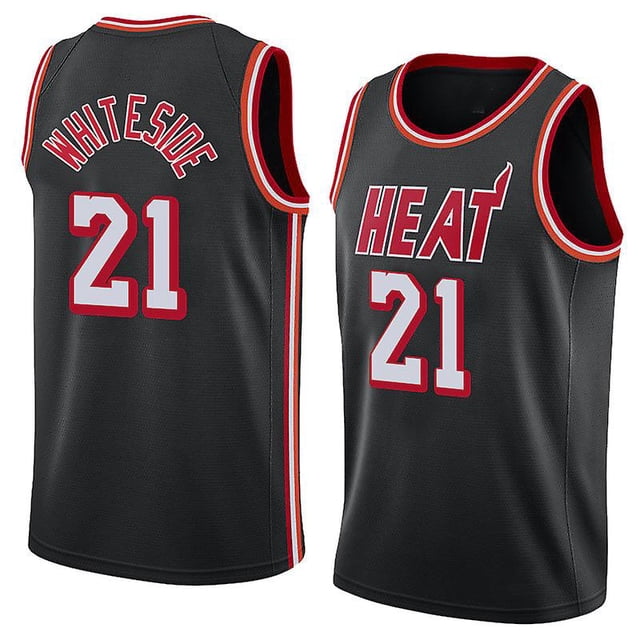 Camiseta Miami Heat No. 21 Hassan Whiteside-XXL- BmatwkZeng Bmatwe Jersey
