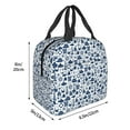 thumbnail image 3 of Lsque Seaside Primary Color Print Insulated Lunch Bag with Thick Aluminum Foil Lunch Tote Bag with Front Pocket for Men and Women, Ideal for Work, School, Picnics, and Travel, 3 of 4