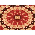 thumbnail image 1 of Ahgly Company Indoor Rectangle Patterned Cantaloupe Orange Area Rugs, 5' x 7', 1 of 6