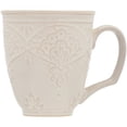 thumbnail image 2 of The Pioneer Woman Farmhouse Lace 17 oz Mug Set, Off White (Set of 4), 2 of 8