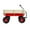 Red, variant on Hassch Outdoor Wagon Carrier Trolley Pulling Utility All Terrain Cart 178lbs Load with Wood Railing, Red