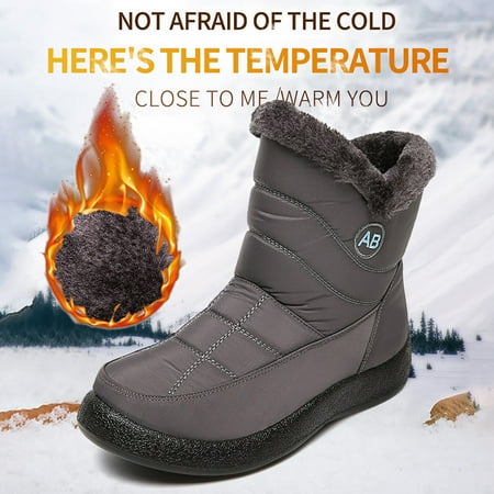 

MIASHUI Women s Boots Platform Boots For Women Ankle Boots For Women Black Boots Winter Boots For Women Zipper Plus Velvet Warm Shoes Women Sneakers Shoes Wedges Women Shoes Casual