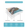 thumbnail image 5 of Quilts Queen Size, Ocean Turtle Soft Comforter Bedding Set for Bed, Retro Coral Reef Illustration Coastal Lightweight Quilted Bedspread with Pillow Cover(2 Pieces) for All Season, 90x96 Inch, 5 of 6