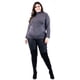 thumbnail image 5 of Sueter de rayas Roman Fashion /Tallas Extras, 6598 (Gris /negro) gris 38, 5 of 6
