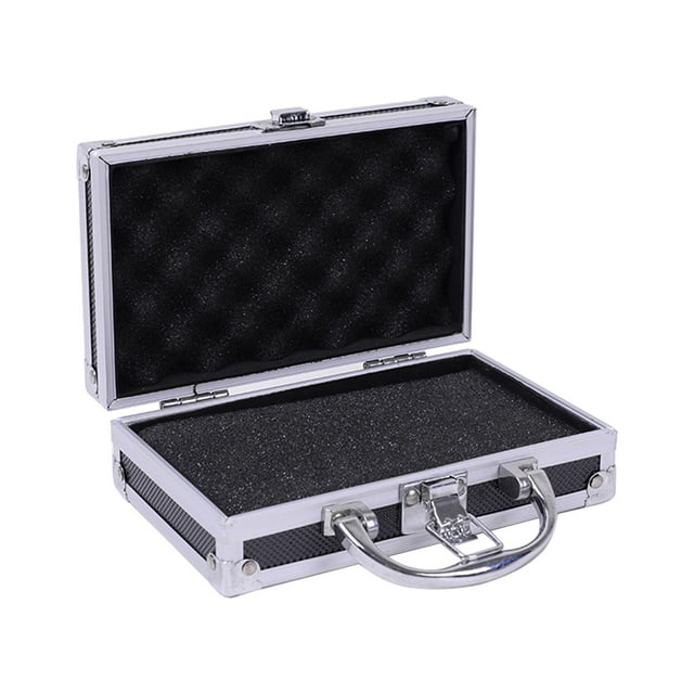 Yinanstore Mic Carrying Case Hard Shell Instrument Box for Mic Sound Card Mixer Accessories Hairdressing Tool Mic Storage Box for Drone