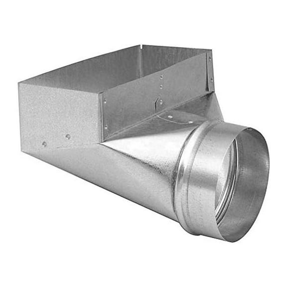 4" x 10" x 6" Angle Boot Duct