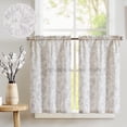 thumbnail image 1 of Cortinas jinchan Floral para Cocina 45 cm Gris Lino Cortina de Panel x2, 1 of 9