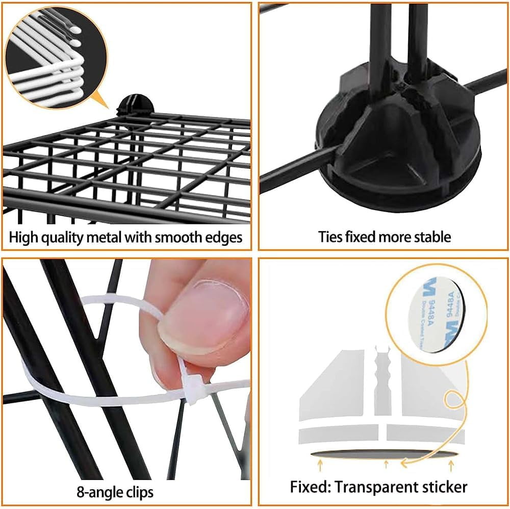 Dog Playpen Indoor with Door, DIY Puppy Play Pen Portable Metal Wire Yard Fence Small Animal Exercise Cage for Small-Sized Dog