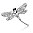 thumbnail image 1 of Dela Broche Broche De Libélula Broche De Insecto Volador De Aleación De Insecto De Cristal Imitado, 1 of 5