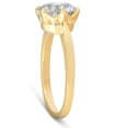 thumbnail image 2 of Pompeii 2 Ct Moissanite Solitaire Engagement Ring 14k Yellow Gold (((G-H)),VS), 2 of 4
