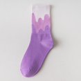 thumbnail image 1 of Vedolay Crew Socks Womens Crew Thin Socks High Elastic Breathable Comfort Cute Flower Embroidery Socks for Women,D One Size, 1 of 2