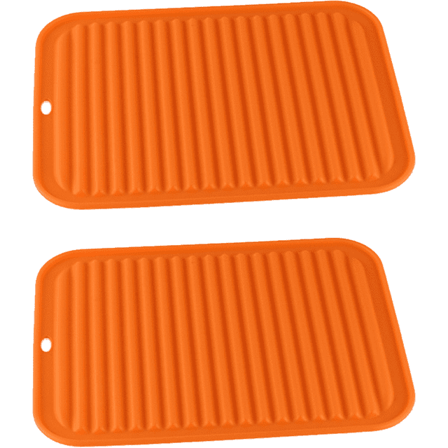 Salvamanteles de secado multiusos de silicona, soporte para ollas, impermeable, antideslizante, Flexible, duradero, apto para lavavajillas