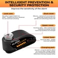 thumbnail image 2 of HLONK Disc Brake Lock Rechargeable Motorcycle Alarm with 120db Alarm Sound Anti-theft Wheel Disk Lock for 7mm Pin with 6ft Reminder Cable for Motorcycles Bicycles, 2 of 7
