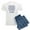 With Blue Strpe Pant, variant on CafePress - Spelling Chanukah Hanukkah Hanukah Men's Light Paj - Men's Light Loose Fit Cotton Pajama Set