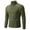 Army Green, variant on Men's Sweater Loose Fit Autumn New Men's Solid Color High Neck Thin Knit Sweater Korean Version Slim Fit Warm Base Sweater(Gray)
