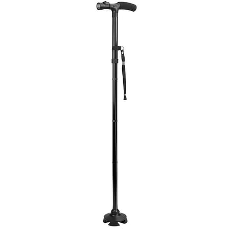 cane light walking led folding canes sticks easier collapsible dark around adjustable rubber feet practice training equipment magic medca grip