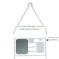 thumbnail image 4 of Bath Bliss Deluxe Flex Adjustable Plastic Shower Caddy, White, 4 of 7