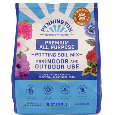 Pennington Rejuvenate Premium All Purpose Potting Soil Mix, 8 qt.