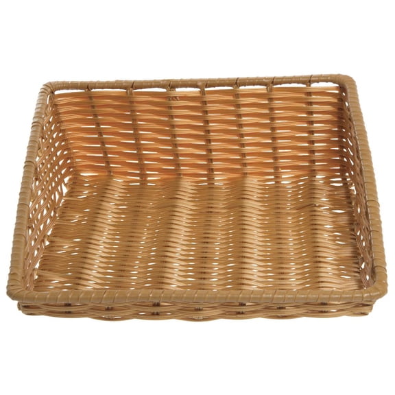 HUBERT® Beige Tapered Storage Basket - 15 1/2"L x 18"D x 1 1/2" to 5"H