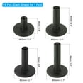 thumbnail image 2 of Uxcell Rubber Golf Tee, 4 Pcs Mix Size Golf Practice Tees Training Driving Range Tee, Black, 2 of 6