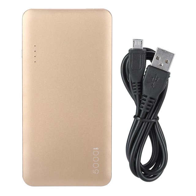 Banque d'Alimentation Portable 5000mAh Double Port USB Chargeur de Batterie avec Câble