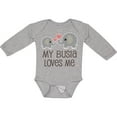 thumbnail image 3 of Inktastic My Busia Loves Me Childs Boys or Girls Long Sleeve Baby Bodysuit, 3 of 5