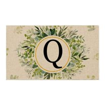 Welcome Mat Tyeign 1Pcs Summer Floor Mats Letter Family Last Name Initial Doormat Summer Doormat Holiday Mats Welcome Door Mats Summer Door Mat Welcome Matt Outdoor Door Mat Front Door Mat