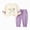 H154-Purple, variant on TOWED22 Toddler Girl 2-piece Clothes Set Infant Girl Long Sleeve Shirt and Pant Fall Winter Outfit for Baby Girl(Pink,12-18 M)