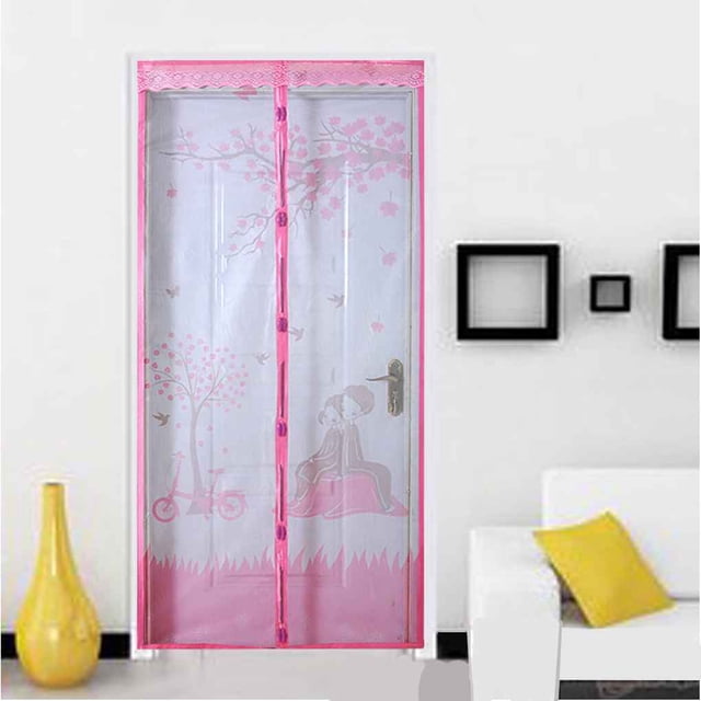 Puerta de cortina de red de malla de mosquito magnética duradera Proteger de insectos 90 * 210cm / 100 * 210cm Advancent JJ8293-13B