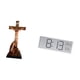thumbnail image 5 of Estatua católica de la Madre María, figura de Jesús, cruz, escultura, reloj de pared digital, material PP, adecuado para el hogar, la oficina, el dorm, 5 of 8