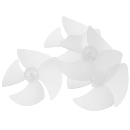 BESTYASH 4Pcs White Plastic Fan Blades Replacement Parts for Microwave Oven Cooling