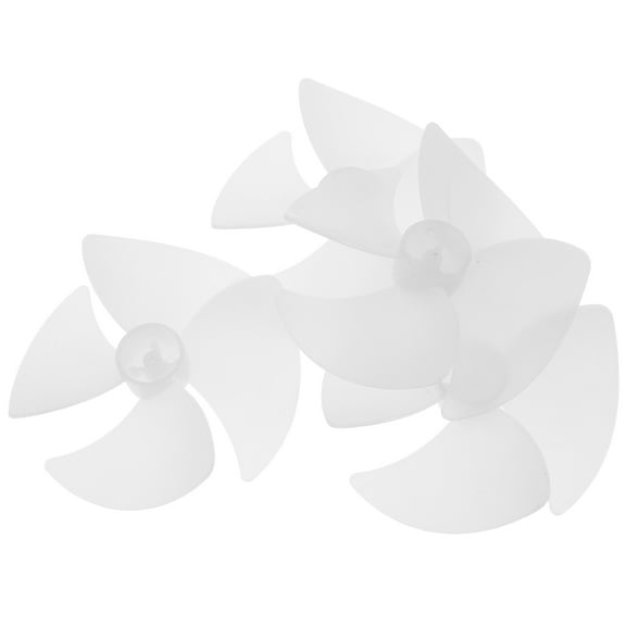 BESTYASH 4Pcs White Plastic Fan Blades Replacement Parts for Microwave Oven Cooling