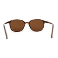 thumbnail image 4 of Elegant Thin Plastic Rounded Rectangle Gentlemens Sunglasses Tortoise Brown, 4 of 4