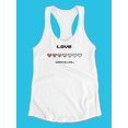 thumbnail image 3 of Love, Uninstalling Racerback Tank Women -Image by Shutterstock, Female Medium, 3 of 4