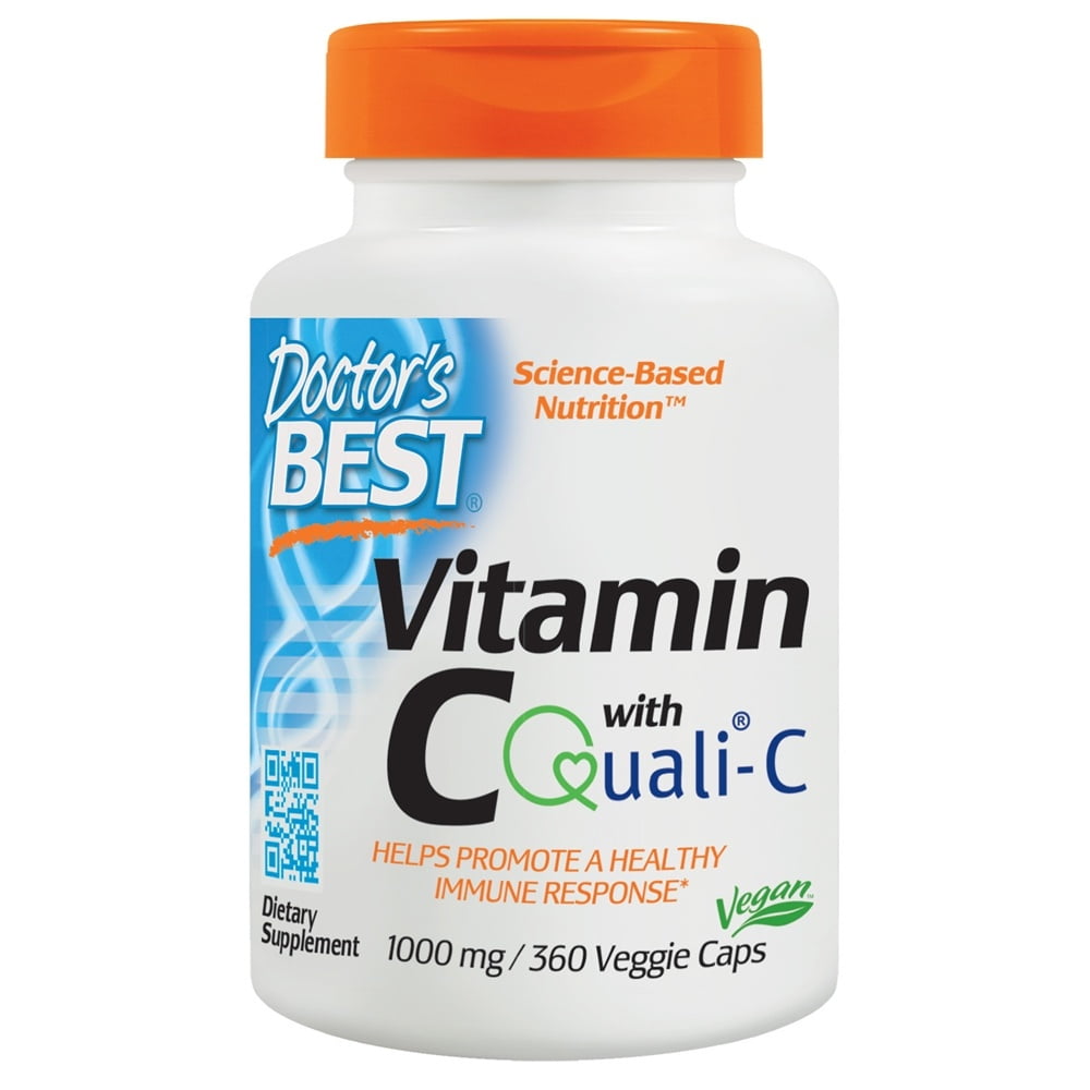 Doctor's Best Vitamin C 1000 mg. 360 Vegetarian Capsules Walmart
