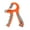 Orange, variant on Rlietter Adjustable Hand Gripper with Counter 22-132lbs Stainless Steel ABS for Grip Strength