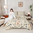 thumbnail image 4 of Castle Fairy Boys Girls Mallard Duck Deer Full Size Comforter Sets 3-Piece,Fishing And Hunting Bedding Comforter Set,Jungle Animal Lightweight Bedding Sets,Microfiber Bedroom Decor,Reversible, 4 of 8