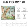 thumbnail image 5 of Nawypu  Cute Bunny Easter Outdoor Lumbar Pillow Covers, Farmhouse Spring Easter Egg Bunny Decor Lumbar Pillows Colorful Happy Easter Egg Rabbit Ear Pillows for Couch Porch, 5 of 5