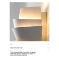 thumbnail image 5 of Aplique de pared moderno, aplique de pared interior Aplique de pared de metal para cine en casa, escalera, sótano, dormitorio (1 unidad) -Atenuación tricolor, 5 of 5