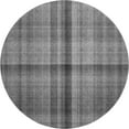 thumbnail image 2 of Addison Rugs Mayfield Washable Transitional Plaid Gray Round Rug, 8' x 8', 2 of 5