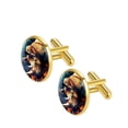 thumbnail image 2 of Rhino Elegant Mens Cufflink Set for Formal Attire, Made of Stainless Steel, for Business Meetings, 2 of 6