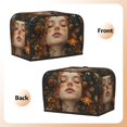 thumbnail image 3 of Daiia Whimsical Flower Crown Maiden Pattern 2 slice Toaster Cover, Toaster Appliance Dust-proof Cover For Kitchen Small Appliance Dust Cover and Fingerprint Protection, 3 of 7