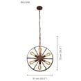 thumbnail image 2 of Xtricity - Pendant Light, 20'' Width, From the Bolivia Collection, Rust Color, 2 of 3
