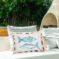 thumbnail image 3 of Stupell Industries Ocean Fish Sketch Outdoor Printed Pillow design by Hannah Dawson, 14 x 7 x 20, 3 of 6
