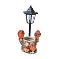 thumbnail image 2 of Estatua de Jardín, Maceta con Luces Solares, Artesanías Modernas, Figura Decorativa de Regalo, Escultura de Resina para Patio, Patio, Exterior., 2 of 8